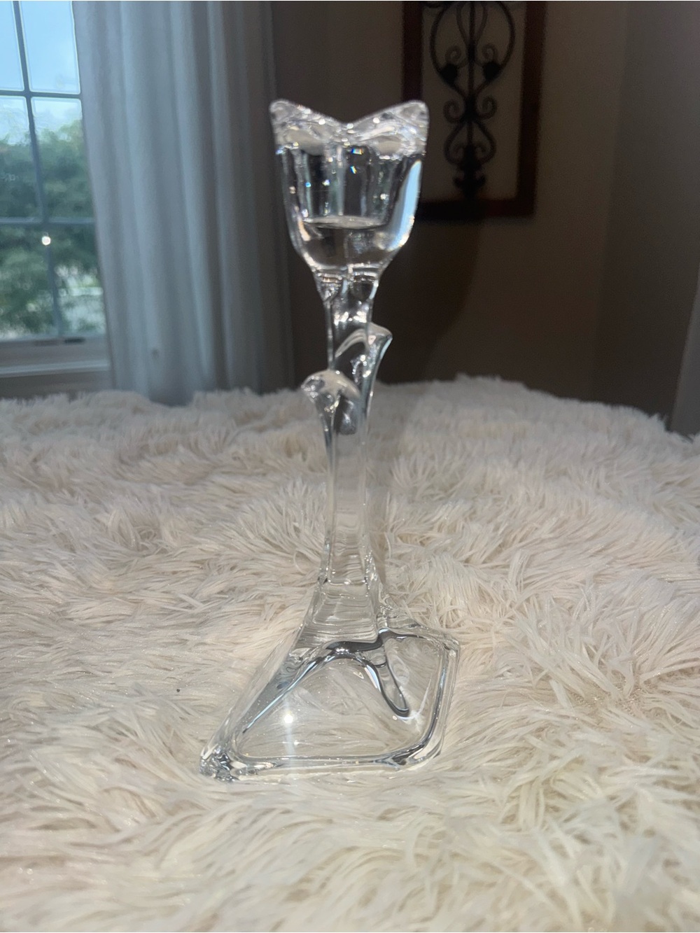 Vintage Toscany Classics Lead Crystal Tulip Candle Holder - Picture 3 of 6